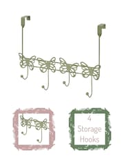 Showerdrape Set of 2 Butterflies Over Door Storage Hooks - Imagem 2 de 4