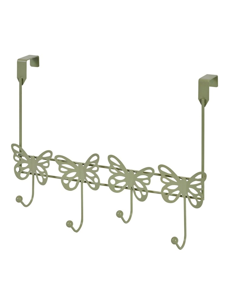 Showerdrape Set of 2 Butterflies Over Door Storage Hooks - Imagem 4 de 4