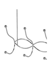 Showerdrape Set of 2 Chrome Waves Over Door Storage Hooks - Image 4 of 4