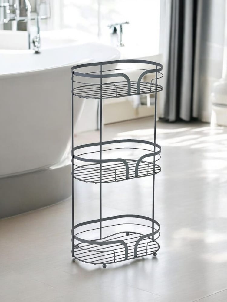 Showerdrape Grey Dante Freestanding Floor Caddy - Image 1 of 2