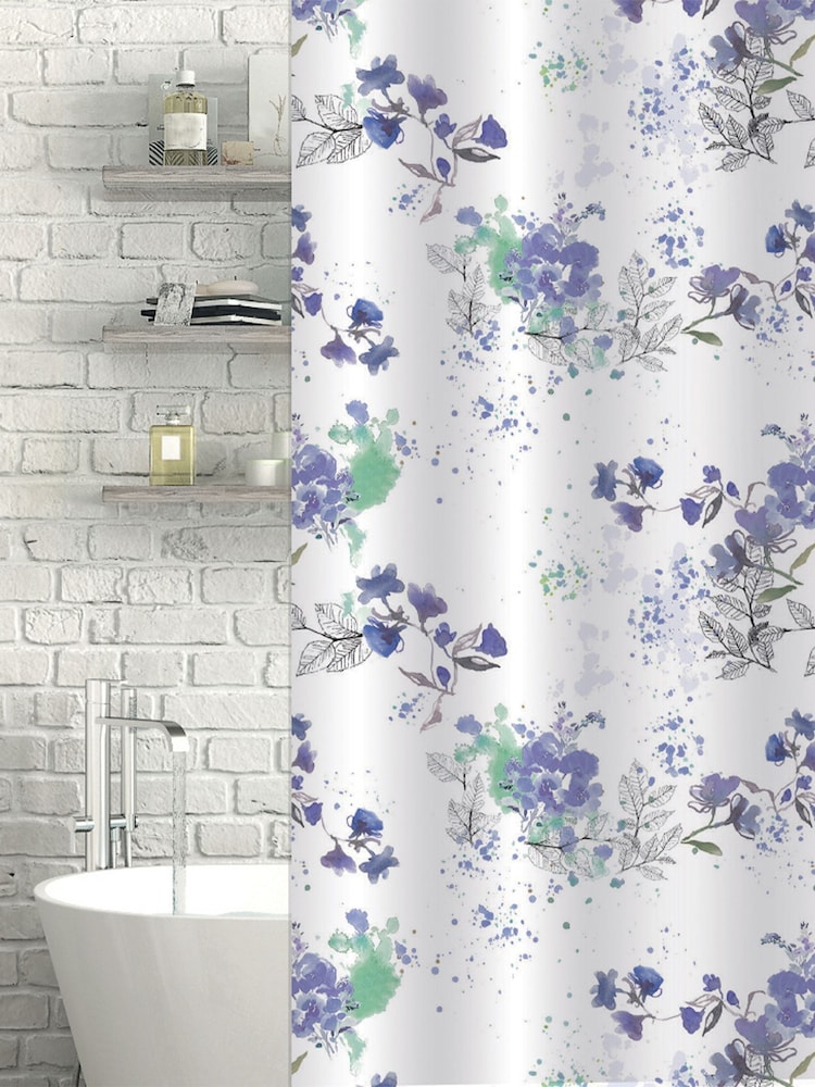 Showerdrape White Bouquet Floral Shower Curtain - Image 1 of 3