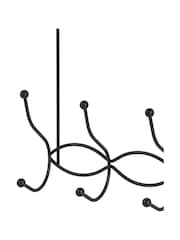 Showerdrape Set of 2 Black Waves Over Door Storage Hooks - Image 4 of 4