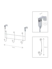 Showerdrape Set of 2 Akoya Over Door Storage Hooks - Imagem 3 de 4