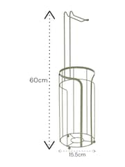 Showerdrape Dante Floor Caddy and Toilet Roll Holder - Bild 4 von 4