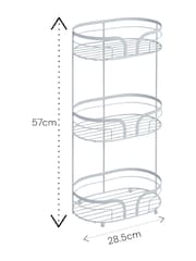 Showerdrape White Dante Freestanding Floor Caddy - Image 2 of 2