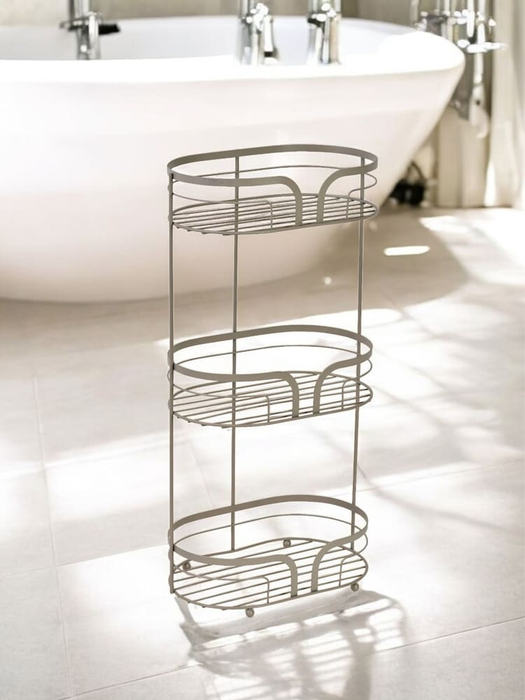 Showerdrape Beige Dante Freestanding Floor Caddy - Image 1 of 2