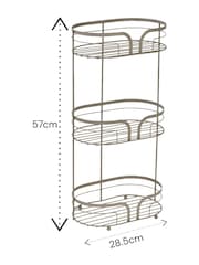 Showerdrape Beige Dante Freestanding Floor Caddy - Image 2 of 2
