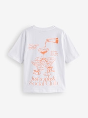Mint Velvet White Relaxed Cocktail Club T-Shirt - Image 2 of 4