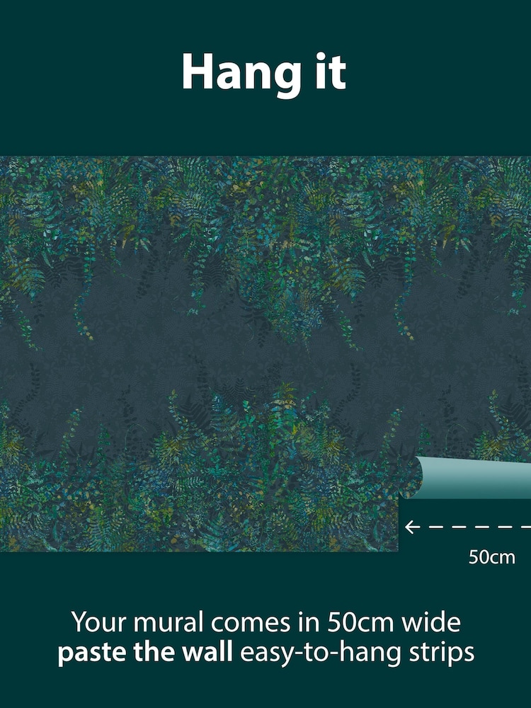 Clarissa Hulse Amazon A4 Wallpaper Sample Cascading Kaleidoscope Mural - Image 2 of 3 Clarissa Hulse Amazon A4 Wallpaper Sample Cascading Kaleidoscope Mural - Image 2 of 3