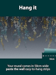 Clarissa Hulse Indigo A4 Sample Virginia Creeper Mural - Image 2 of 3