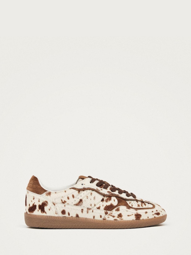 Alohas Animal Tb 56 Cow Print Leather Trainers - Image 1 of 7