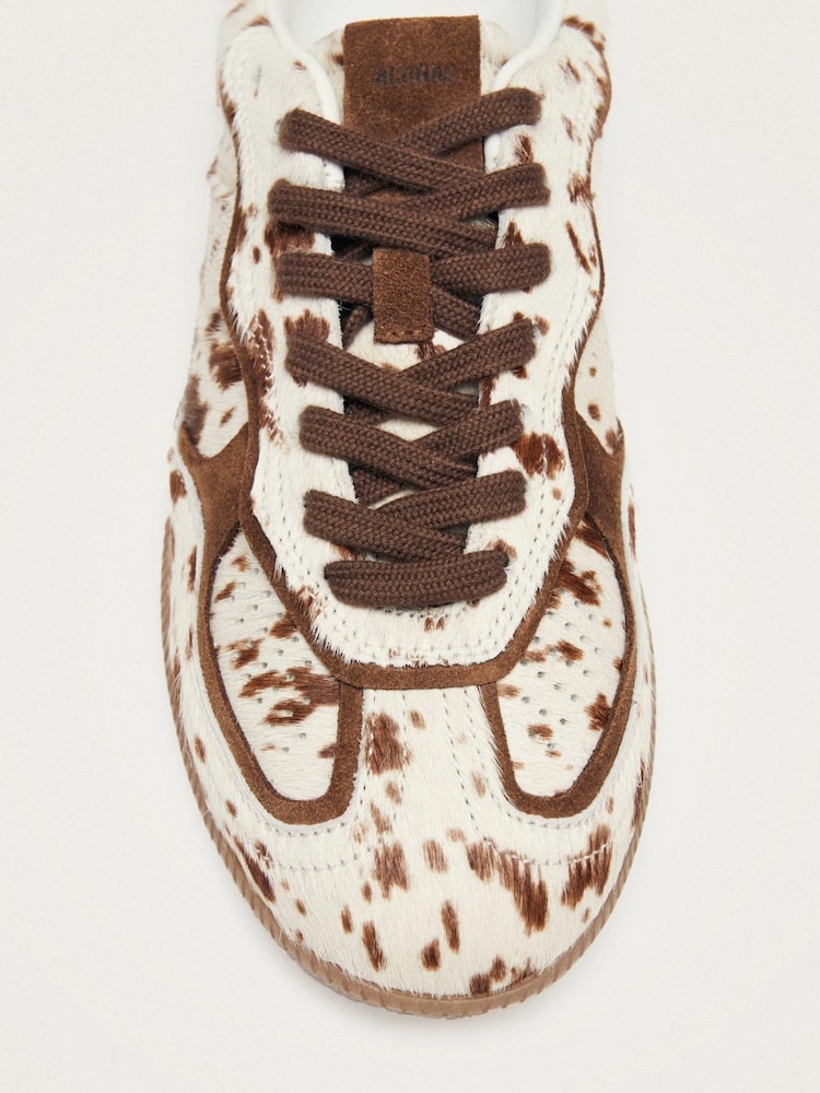 Alohas Animal Tb 56 Cow Print Leather Trainers - Image 7 of 7 Alohas Animal Tb 56 Cow Print Leather Trainers - Image 7 of 7