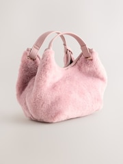 Pink Faux Fur Cross-Body Bag - Image 2 of 5