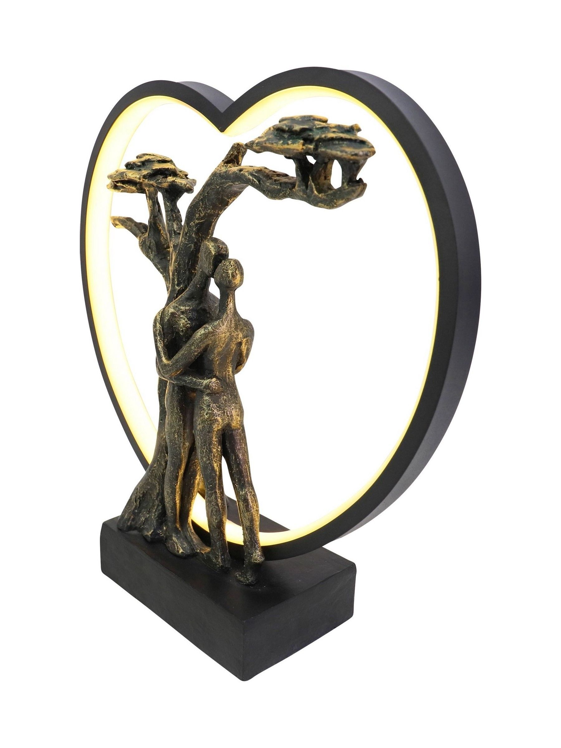 Buy Libra Interiors Bronze Loving Couple Light Sculpture LED USB