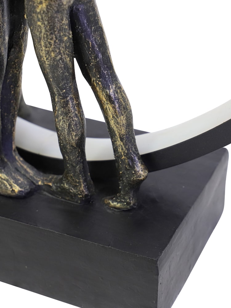 Libra Interiors Bronze Loving Couple Light Sculpture LED USB - Image 6 of 6 Libra Interiors Bronze Loving Couple Light Sculpture LED USB - Image 6 of 6
