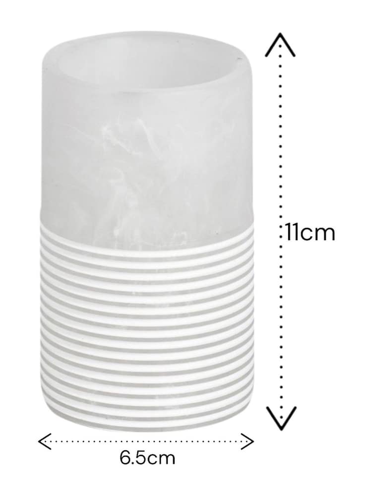 Showerdrape Bianco Striped Tumbler - Imagem 2 de 3