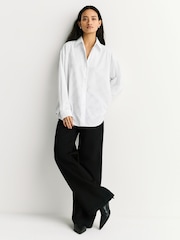 HUGO Animal Elisana All-Over Logo Oversize Shirt - Image 2 of 6