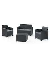 Keter Grey Emma 4 Seater Lounge Set - Image 2 of 6