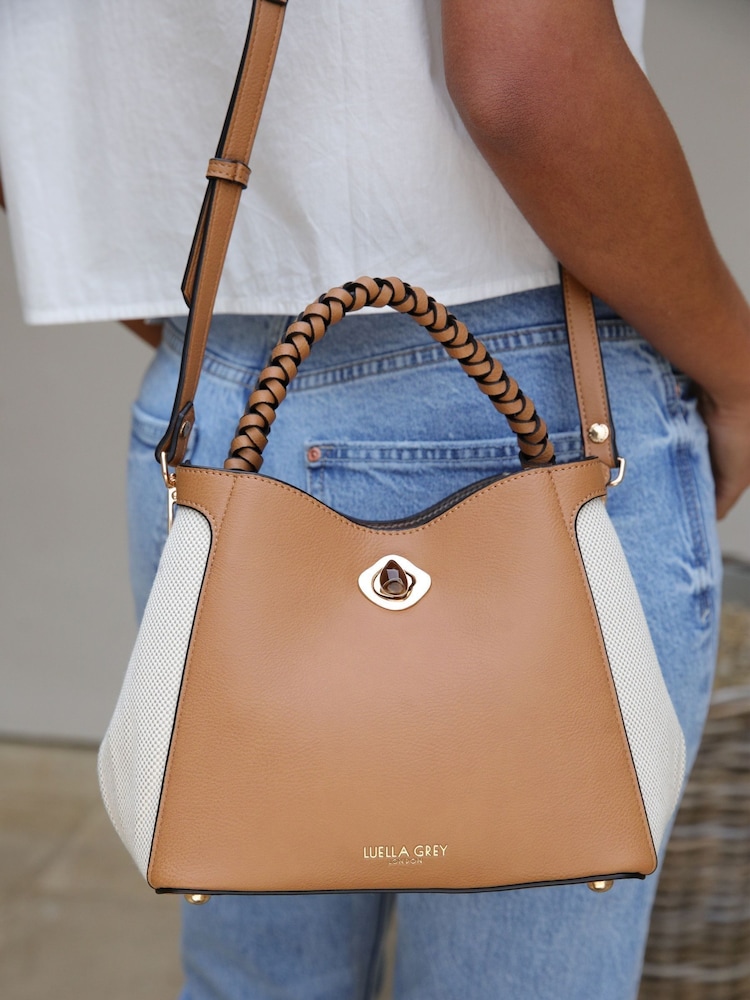 Luella Grey Kate Woven Handle Cross-Body Bag - Imagen 6 de 6