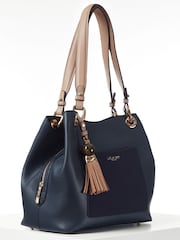 Blue - Luella Grey Sienna Hobo Tote - Image 2 of 5