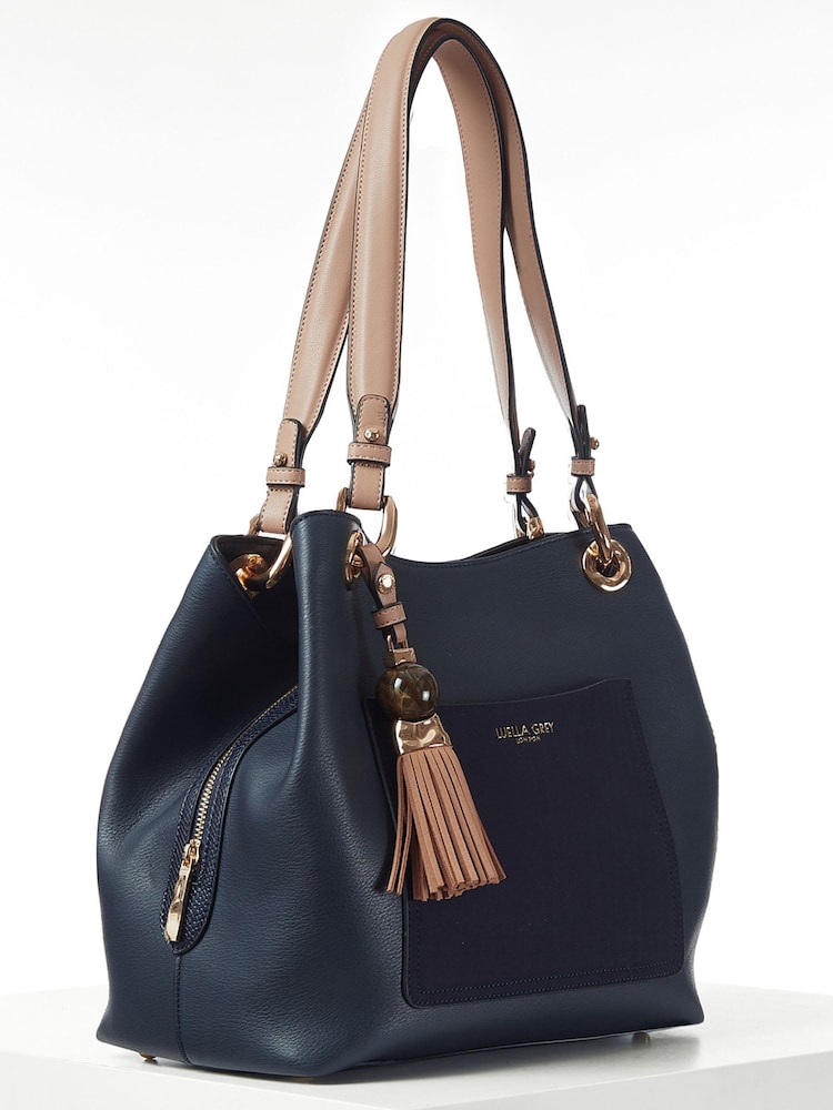 Blue - Luella Grey Sienna Hobo Tote - Image 2 of 5