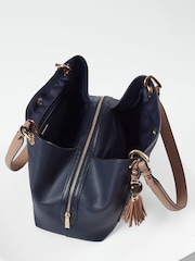 Blue - Luella Grey Sienna Hobo Tote - Image 3 of 5