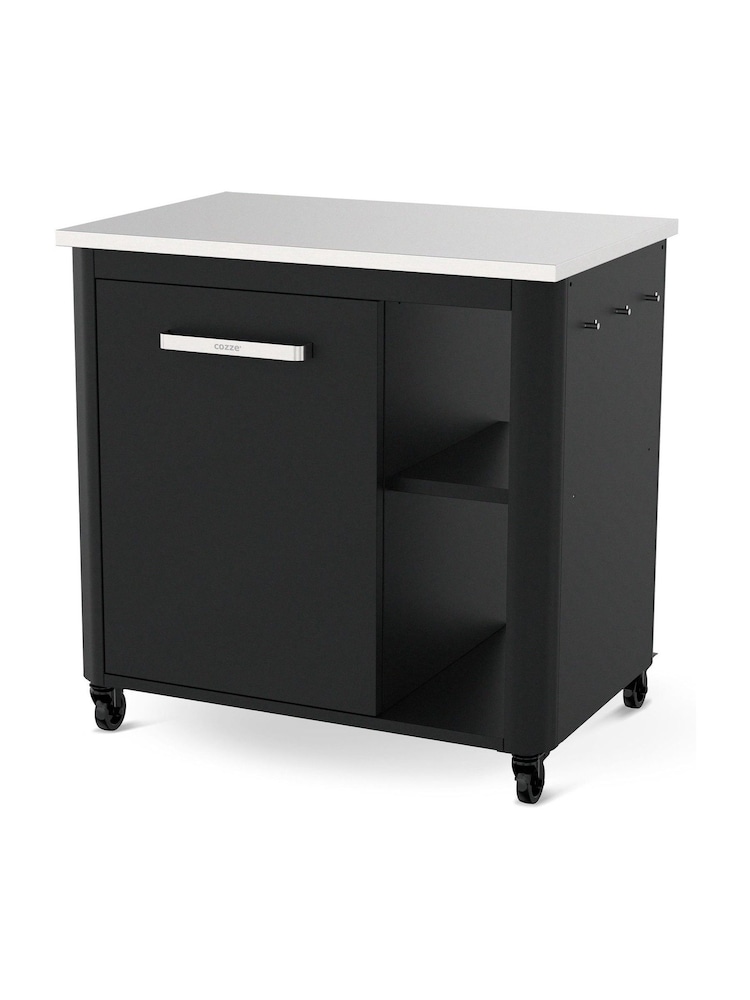Kettler Black Outdoor Kitchen 1 Door with Shelf Table - Image 2 of 5