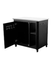 Kettler Black Outdoor Kitchen 1 Door with Shelf Table - Image 3 of 5