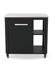 Kettler Black Outdoor Kitchen 1 Door with Shelf Table - Image 4 of 5