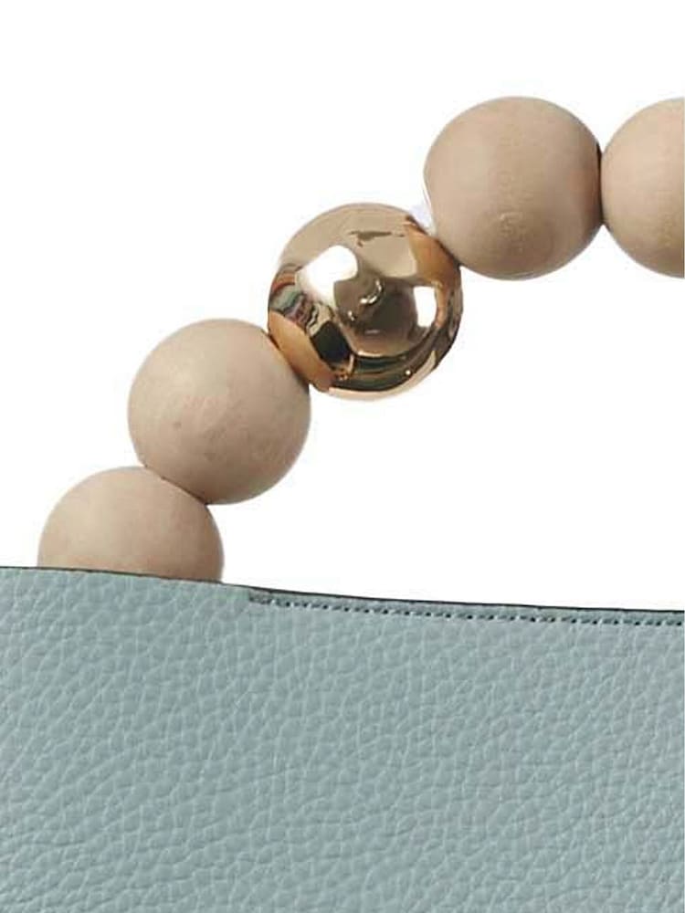 Luella Grey Demi Beaded Handle Cross-Body Tote Bag - Image 9 of 9