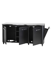 Cozze Black Outdoor Kitchen 3 Door Unit - Image 4 of 6