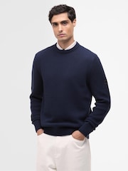 Barbour® International Blue Enfield Crew Neck Jumper - Image 1 of 5
