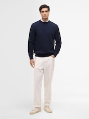 Barbour® International Blue Enfield Crew Neck Jumper - Image 2 of 5