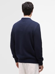 Barbour® International Blue Enfield Crew Neck Jumper - Image 3 of 5