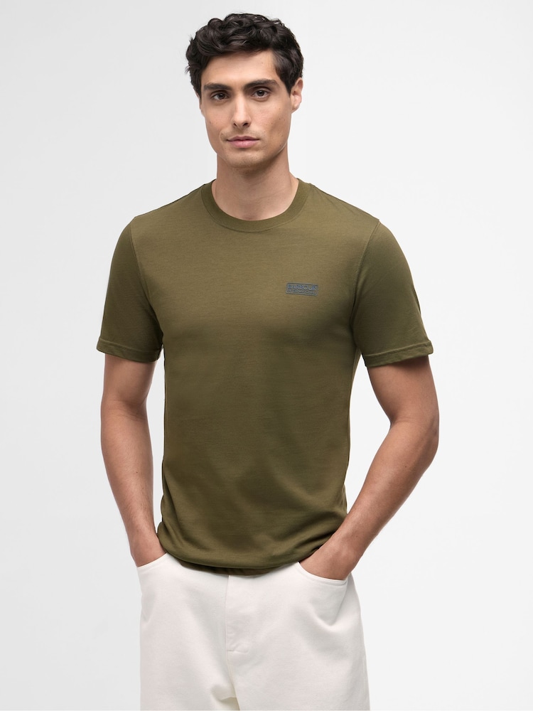 Barbour® International Green Logo T-Shirt - Image 1 of 5 Barbour® International Green Logo T-Shirt - Image 1 of 5