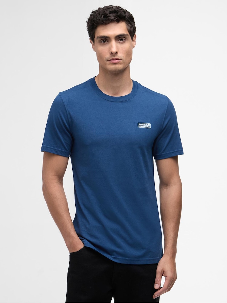 Barbour® International Chrome Black Logo T-Shirt - Image 1 of 5 Barbour® International Chrome Black Logo T-Shirt - Image 1 of 5