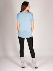 Pineapple Blue Monroe Short Sleeve Jersey T-Shirt - Image 2 of 8