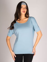 Pineapple Blue Monroe Short Sleeve Jersey T-Shirt - Image 3 of 8