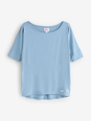 Pineapple Blue Monroe Short Sleeve Jersey T-Shirt - Image 7 of 8