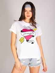 Pineapple 100% Cotton Tattoo Graphic T-Shirt - Imagen 1 de 7