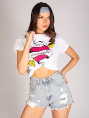 Pineapple 100% Cotton Tattoo Graphic T-Shirt - Imagen 5 de 7