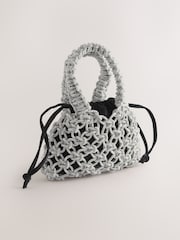 Schwarz - Velvet Sparkle Weave Handheld Bag - Bild 6 von 9