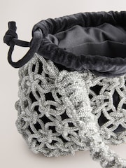 Schwarz - Velvet Sparkle Weave Handheld Bag - Bild 9 von 9
