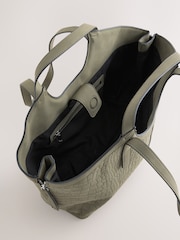 Green Faux Seude Hand Held Bag - Image 5 of 5