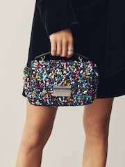 Rainbow Sequin Detail Top Handle Bag - Image 3 of 6