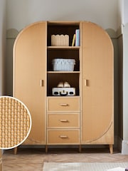 Rattan Felix Triple, 3 drawers Kids Wardrobe - Image 1 of 8