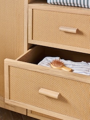 Rattan Felix Triple, 3 drawers Kids Wardrobe - Image 3 of 8