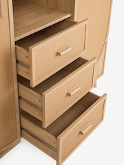 Rattan Felix Triple, 3 drawers Kids Wardrobe - Image 7 of 8