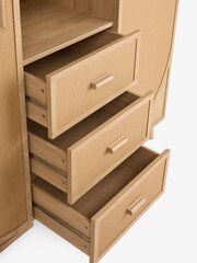 Rattan Felix Triple, 3 drawers Kids Wardrobe - Image 9 of 9