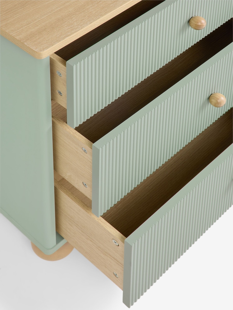 Sage Green Kids Hutton Super Wide Chest of Drawers - Image 9 of 9